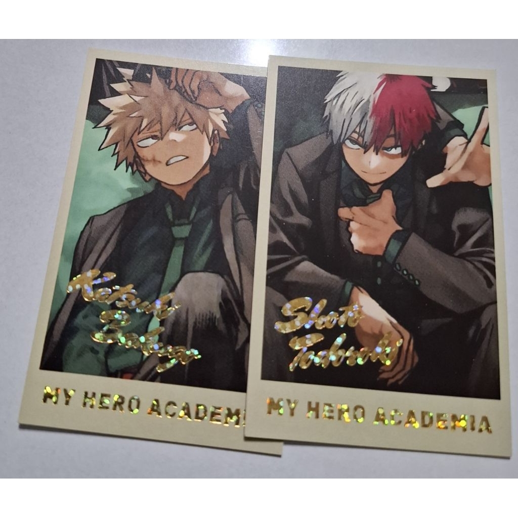 我的英雄學院 燙金 爆豪 轟焦凍 小卡 拍立得 原畫 我英
