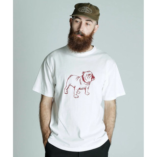 SCHOTT PIGMENT T-SHIRT FLOCKY BULLDOG巴哥 惡霸 鬥牛犬 狗狗短袖T恤