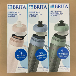 [現貨]BRITA德國便攜式濾水瓶 0.6公升 附1個濾晶片