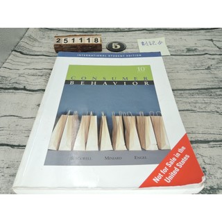 Consumer Behaviour 10/e 消費者行為 ISBN：0324378327 [書況說明] 有劃線註記