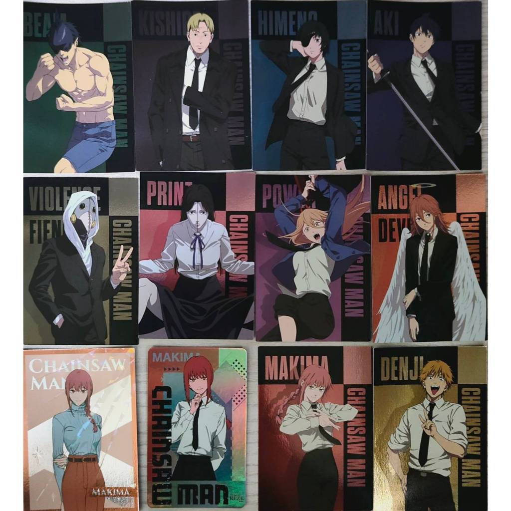 鏈鋸人 常服 私服 小卡（ 瑪奇瑪 全套）正版機台