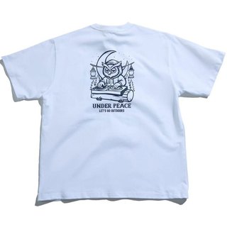 UNDER PEACE 25AW FUKURO DJ / TEE 福來DJ 短T (白色) 化學原宿