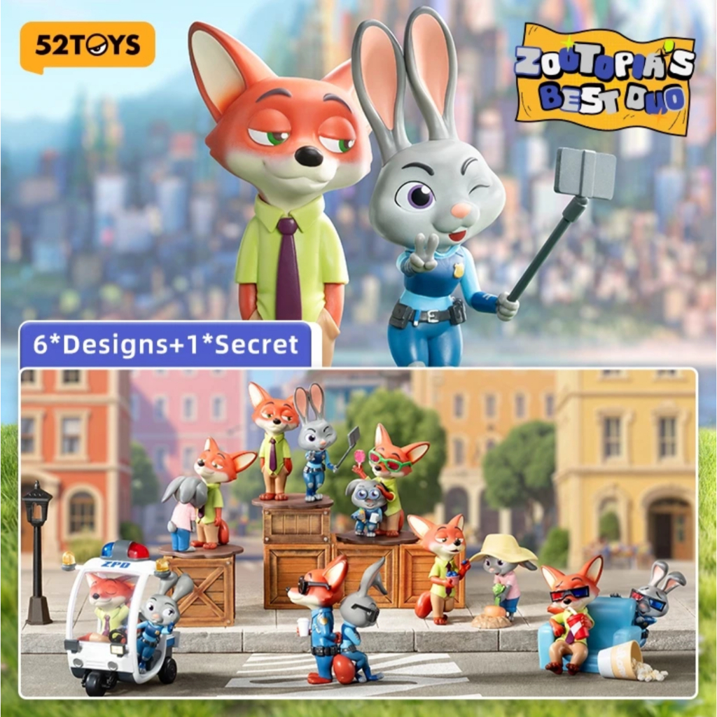 <蛋黃限定>🐰隔日到貨🦊 52TOYS 迪士尼 動物方城市的最佳拍檔系列 盒玩 確認款 全新現貨
