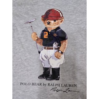 Polo RL 大童 灰 熊T 短袖 上衣 短T T恤 5 5T