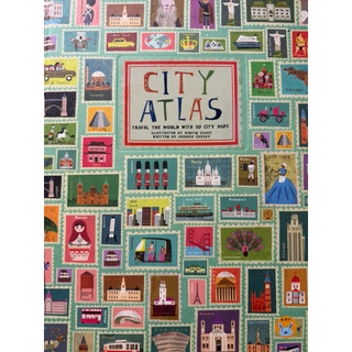 兒童英文繪本 City Atlas travel the world with 30 city maps