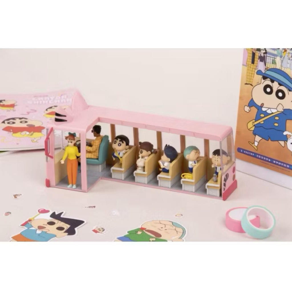 雙葉幼稚園校車系列公仔盲盒 全家 蠟筆小新 春日部列車