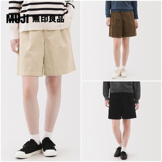 【MUJI 無印良品】女吉貝木棉混燈芯絨褲裙
