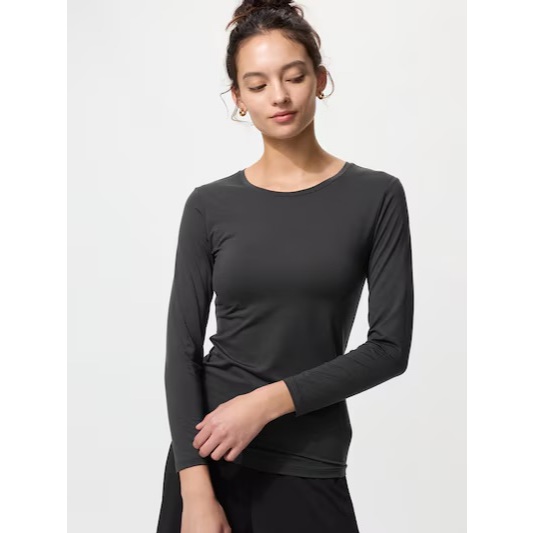 日本直送｜UNIQLO HEATTECH 女用圓領保暖上衣 冬季 發熱衣 內搭衣 保暖