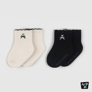 ★ShopDenie☆現貨*韓國正品*KIDS CLARA*HAPPY PRINCE-Serre刺繡短襪