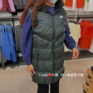 Linda❤️代購 Nike NSW TF DWNFL NK WPFR Vest 女 黑 長版 羽絨背心 FN0031