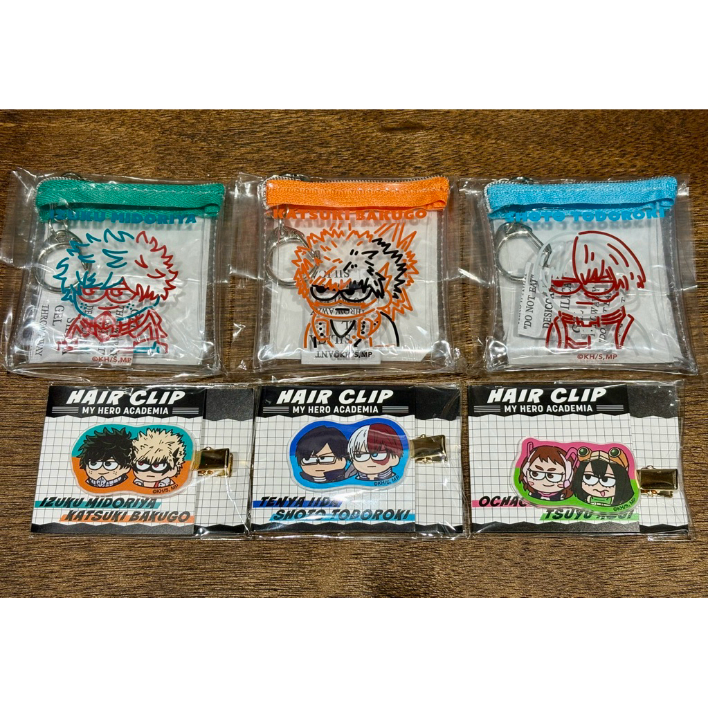【玩具屋台】我的英雄學院｜厭世 迷你收納袋吊飾 髮夾 綠谷出久 爆豪勝己 轟焦凍 麗日御茶子 蛙吹梅雨 飯田天哉