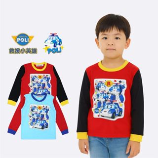 POLI 男童薄長袖 /現貨正版 波力長袖 上衣 男童長袖 童裝 POLI長袖 POLI童裝 P4205