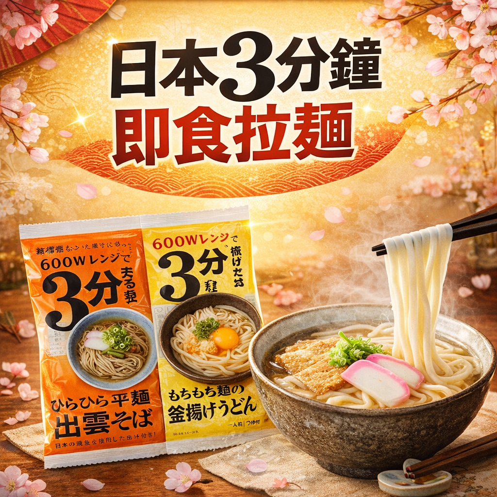【秋之助】日本拉麵 快速拉麵 即席拉麵 微波加熱 免鍋具 免開火 日本小麥 蕎麥麵 釜揚拉麵【日本進口Ⅹ台灣直送】