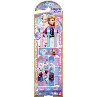 🧁威爾PAPA代購🧁BANDAI日本兒童牙刷 Frozen冰雪奇緣 正品 三隻一組