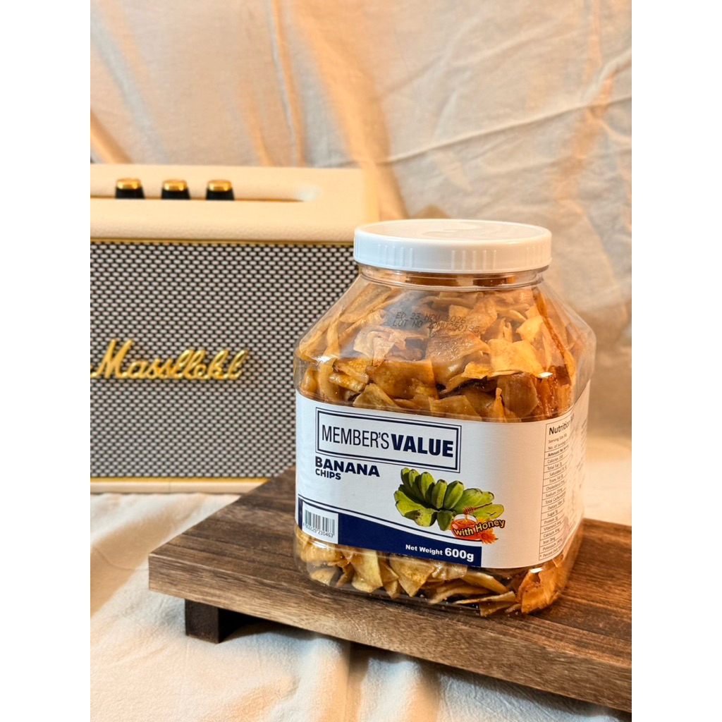 【菲律賓代購🇵🇭】蜂蜜香蕉片 600g 大容量｜原裝進口 Banana Chips｜酥脆香甜零食｜追劇必備