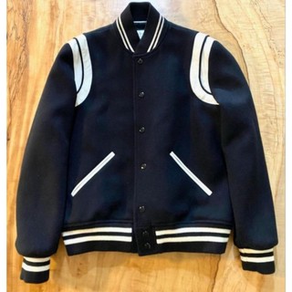 全新正品 現貨 YSL Saint laurent teddy bomber jacket 黑色 棒球外套 48號