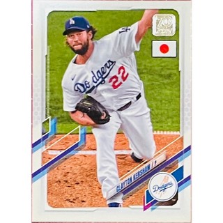 CLAYTON KERSHAW 書僮 2021 Topps 日本限定 #120 MLB 大聯盟 道奇隊 棒球卡