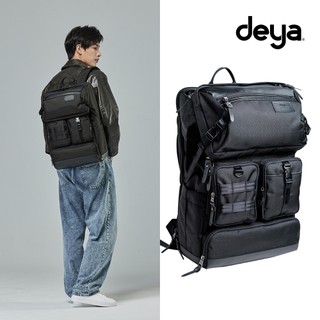 deya cross 二合一可拆式抗菌後背包 黑色︱筆電包 側背包 電腦後背包 彈道尼龍 行李插袋 軍規布料