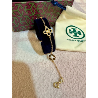 💯 Tory Burch Kira Clover 鍍18k 金手鍊 「全新」