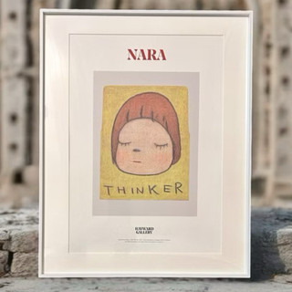 奈良美智 增值收藏 藝術微噴 版畫 展期限定 小小沈思家 Little Thinker mini printer