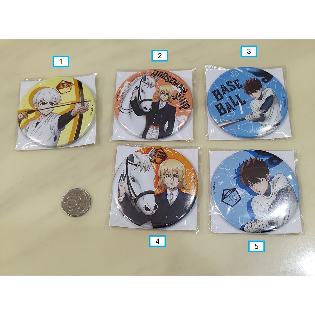 [睡睡蛙小池] 新石紀 Dr.STONE 徽章 胸章 別針 社團活動 部活 西園寺羽京 阿鉻 七海龍水