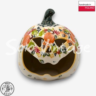 【SOLO歐洲家居】波蘭製 Vena 波蘭陶 14cm 南瓜造型擺飾 萬聖節 園藝 裝飾 擺飾 花瓜秋韻系列