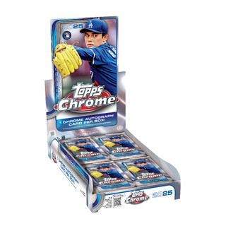 整盒販售 2025 TOPPS CHROME BASEBALL HOBBY BOX 籃球卡 MLB 球員卡 佐佐木朗希
