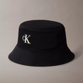 Calvin Klein 刺繡LOGO漁夫帽 帽子 遮陽帽 C63123 黑色CK(現貨)