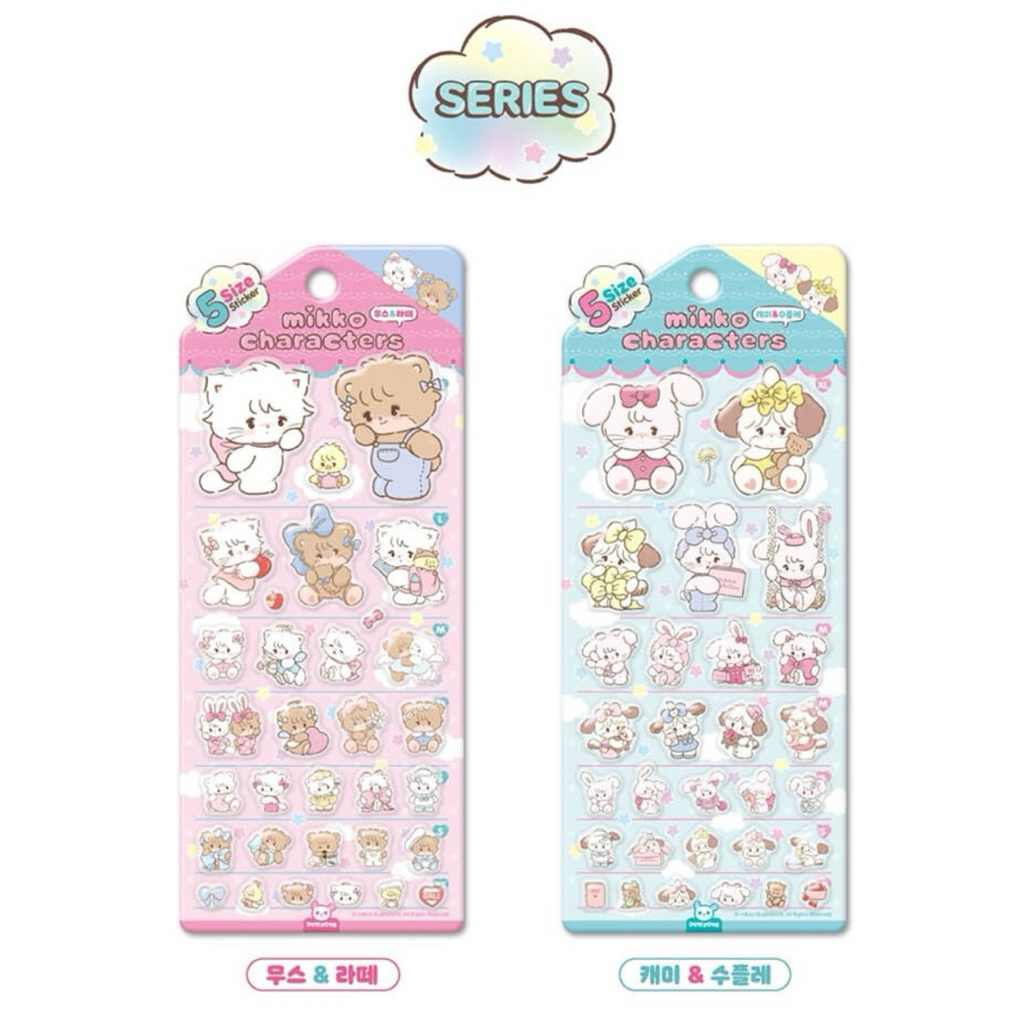 ［Mikko ]🇰🇷韓國帶回mikko角色透明立體貼紙-現貨當天可寄出