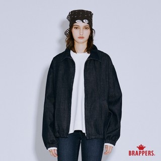 BRAPPERS 女款 全棉落肩牛仔外套-深藍