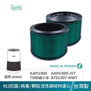 怡悅 抗病毒 抗菌 HEPA 濾心 濾網 適 Winix 大威 AAPU300 T500 威小淨 AT5U207-NWT