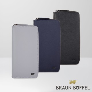 【BRAUN BUFFEL】維克多-E 8卡拉鍊長夾-多色賣場(德國小金牛台灣總代理)/BF570-601