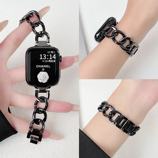 Redmi Watch 4/5/6Active/lite 錶帶 小米手環8/9Pro錶帶 小香風牛仔鏈不鏽鋼金屬錶帶
