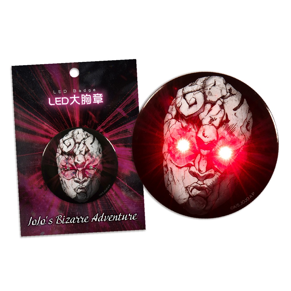 【2026台北動漫節新品】JOJO LED胸章(大) A款 石鬼面