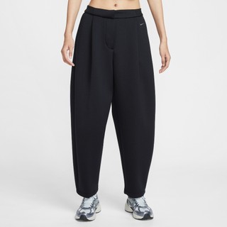 NIKE NSW MODERN PANTS 黑色 刺繡LOGO 中腰 寬褲 繭型褲 長褲 女款【HV1965-010】