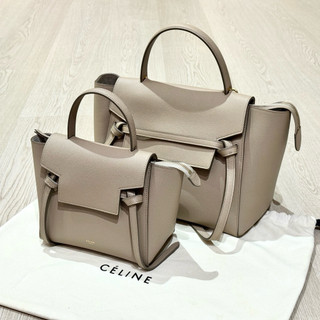 Celine 鯰魚包 照片大款 沙灰色 mini尺寸 超愛老Celine logo