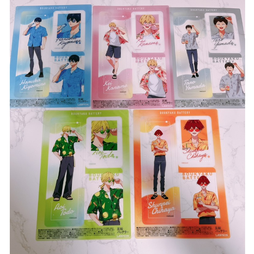 ⚾ 失憶投捕 ⚾ 羅森 LAWSON 合作 聯名 透卡 書籤 要圭 葉流火 千早 藤堂 山田