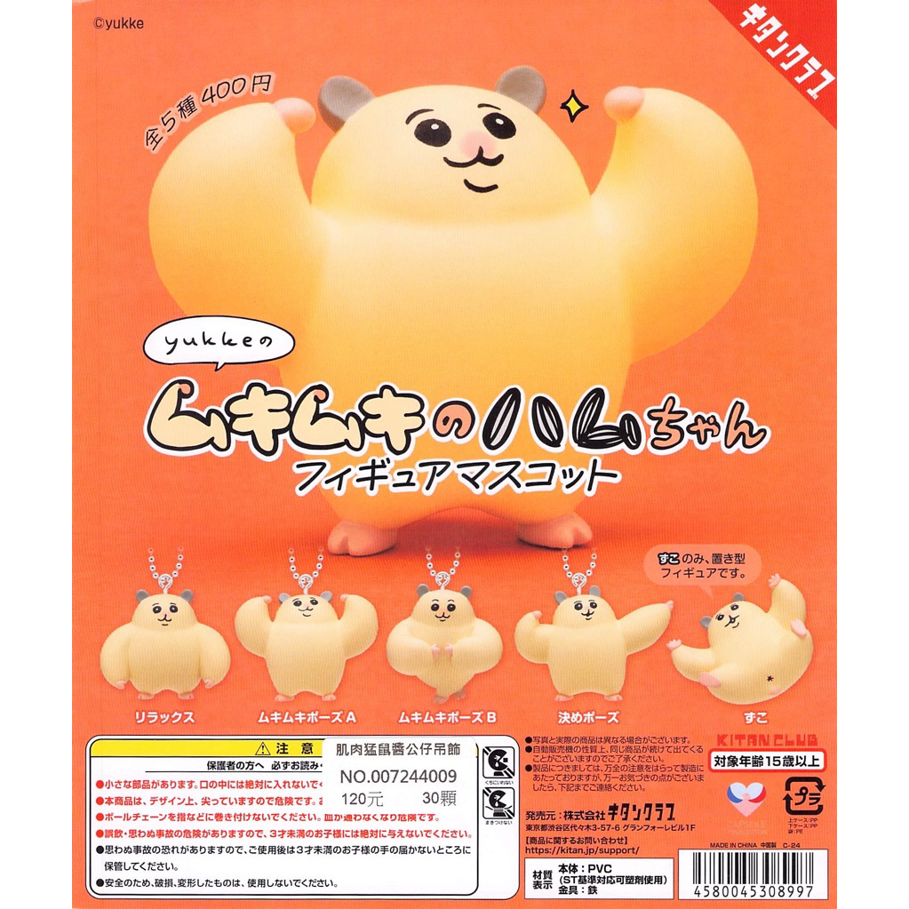 WhiteSpace㍿ ⚠現貨⚠ 扭蛋 轉蛋 KITAN 奇譚 肌肉猛鼠醬公仔吊飾 站姿 健美姿勢 帥姿 跌倒 擬人化