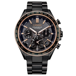 【CITIZEN 星辰】GPS衛星對時光動能腕錶 CC4074-61W 推薦 禮物 附提袋