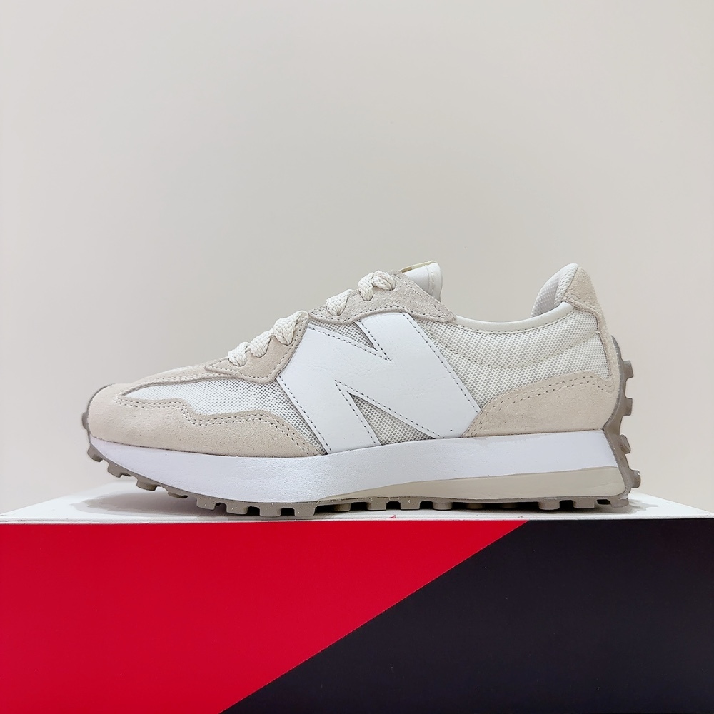 New Balance NB 327 男女款 米色 皮革 麂皮 D楦頭 運動 休閒鞋 U327LNA