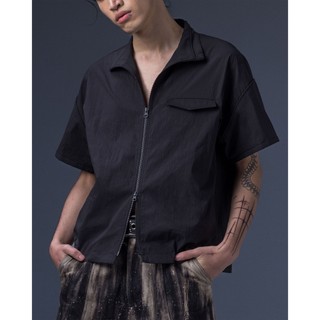 JIMMY GUTSON "Modular – Elytra Dual-Zip Short Top" | black