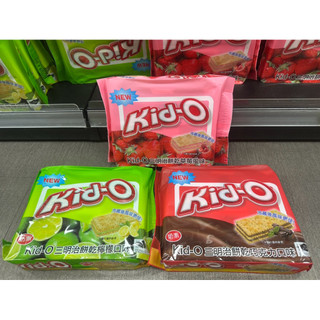 泰國🇹🇭日清 Kid-O 三明治餅乾 340g大包 分享包 奶油口味/檸檬口味/巧克力口味/草莓風味 奶素 餅乾