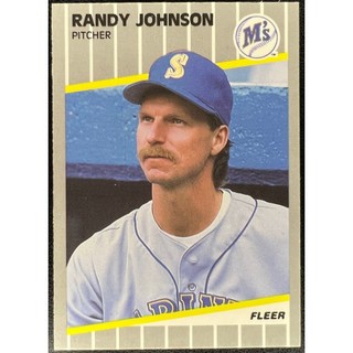 MLB 球員卡 巨怪 Randy Johnson 1989 Fleer RC Rookie 新人卡