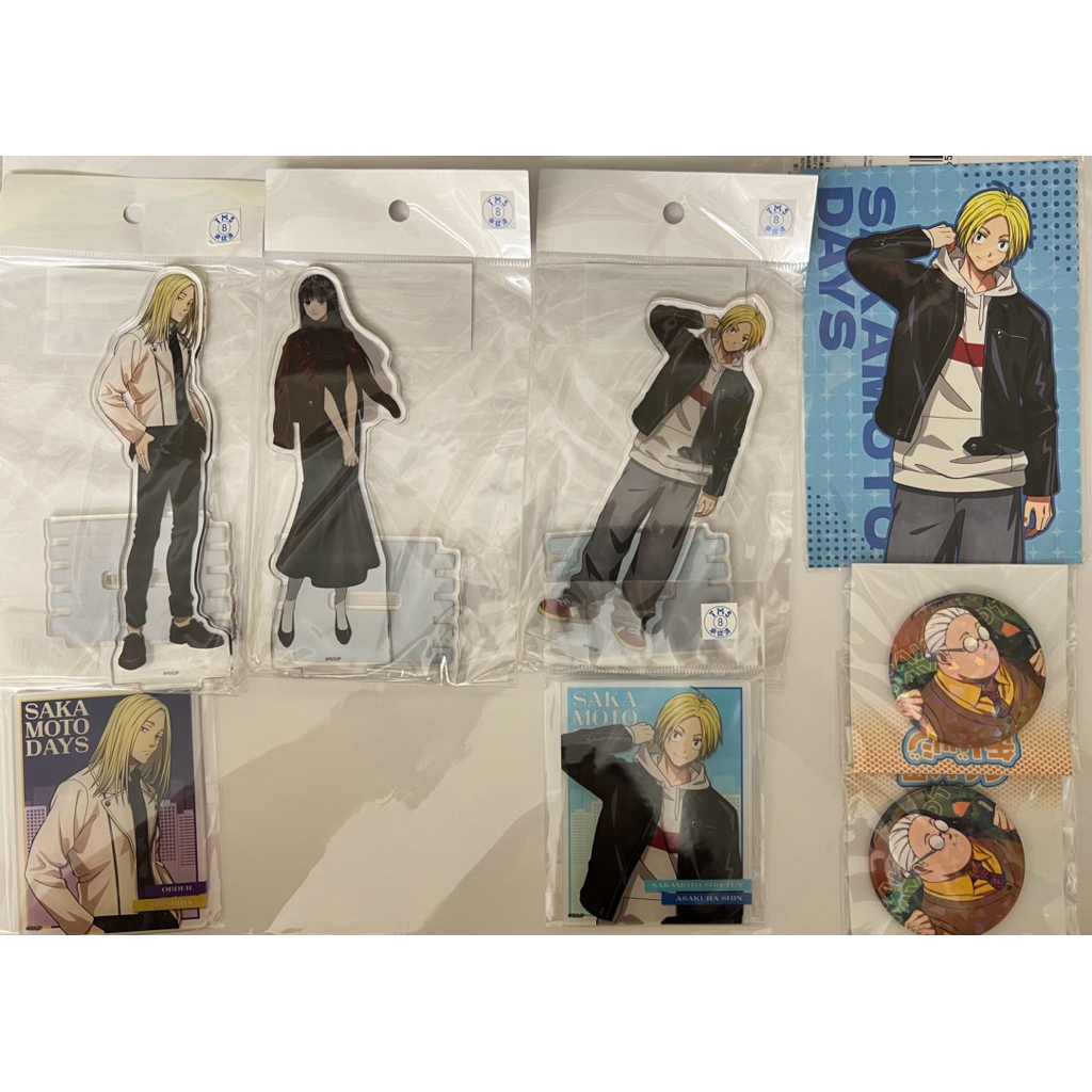 坂本日常 SAKAMOTO DAYS eeo抽賞 坂本太郎 朝倉新 朝倉信 大佛 神神迴 立牌 徽章 壓克力卡 特典卡
