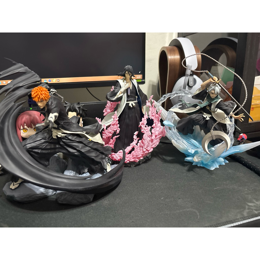 正版死神figuarts zero 黑崎一護、朽木白哉、日番谷冬獅郎 拆擺有盒有運輸箱