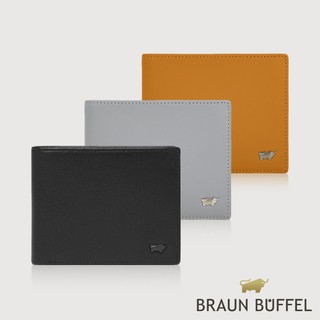 【BRAUN BUFFEL】瓦拉頓-A 12卡中間翻透明窗短夾-多色賣場(德國小金牛台灣總代理)/BF568-317