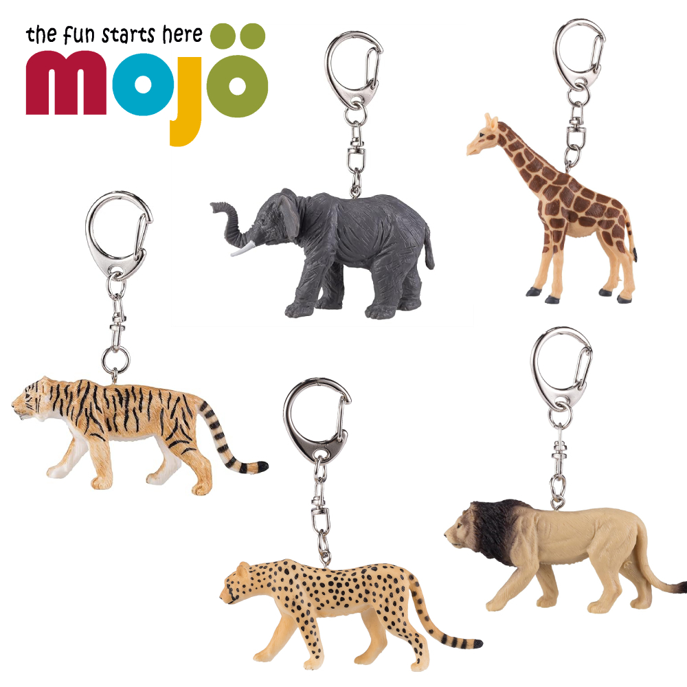 Mojo Fun動物模型-迷你野生動物系列鑰匙圈(共10款)/公仔/動物/模型/玩具