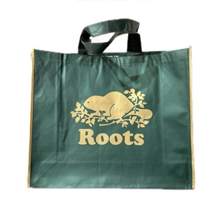 現貨 Roots綠色大購物袋 購買請看商品描述 禮物袋 購物袋 環保購物袋