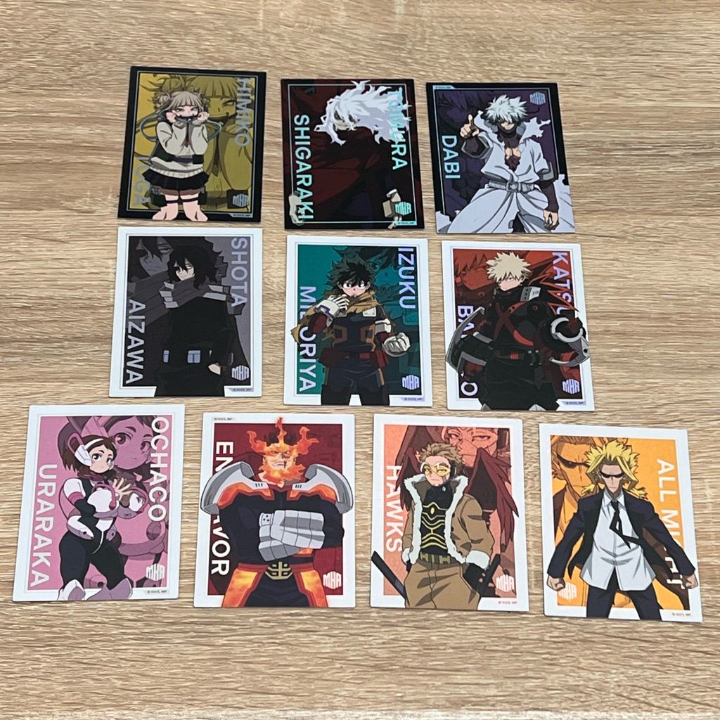 我的英雄學院小卡閃卡收藏卡珍藏卡渡我被身子死柄木弔荼毘相澤消太綠谷出久爆豪勝己麗日御茶子安德瓦炎司老鷹霍克斯歐爾麥特