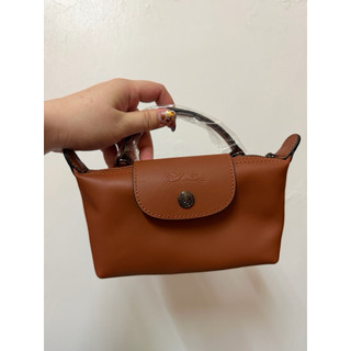 Longchamp LE PLIAGE XTRA 手拿包 XS 白蘭地酒色